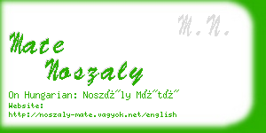 mate noszaly business card